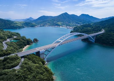 Aerial view of the Shimanami Kaido