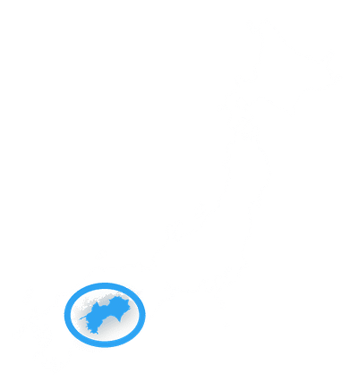 Map of Japan with Shikoku highlighted